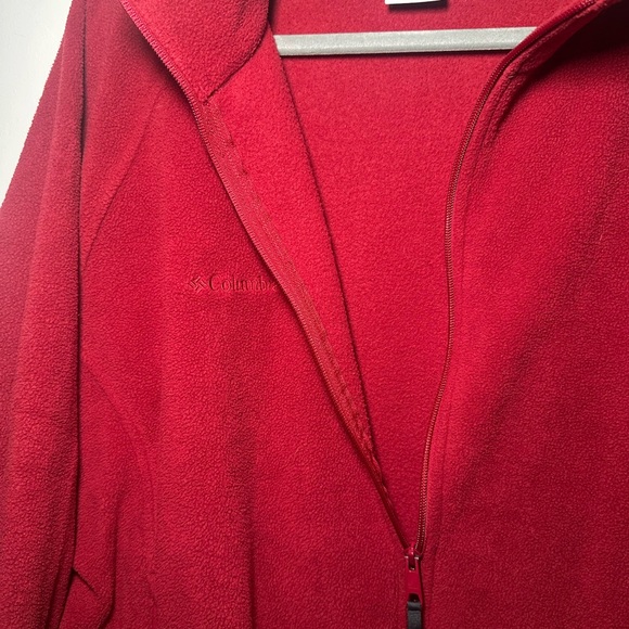 Columbia‎ Red Benton Springs Full Zip Fleece Jacket Size 2X EUC - Picture 5 of 6